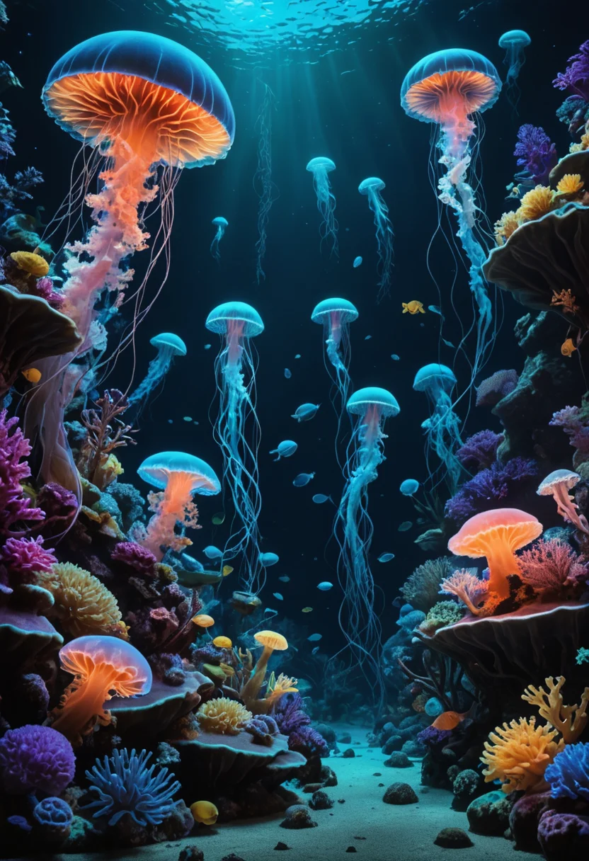 Deep-Sea Pressure Garden — AI generated image