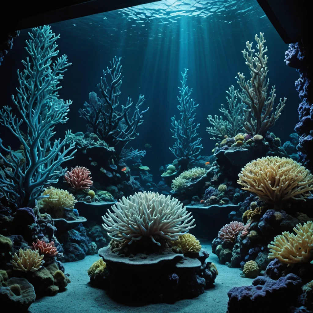 Abyssal Pressure Garden — AI generated image