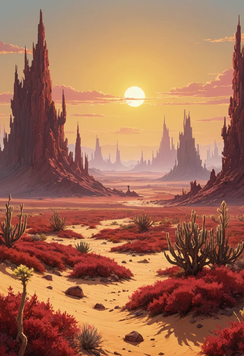 Alien Biome Vista — AI generated image