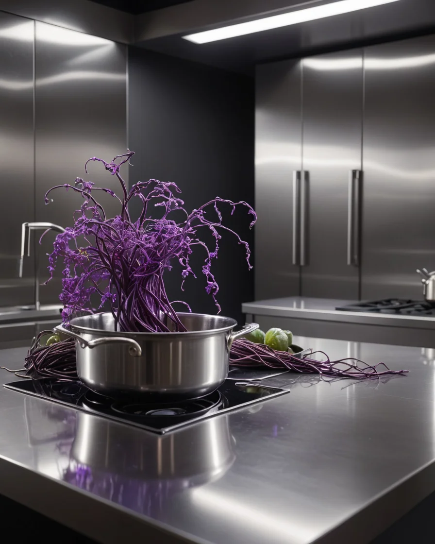 Sterile Organic Kitchen — AI generated image
