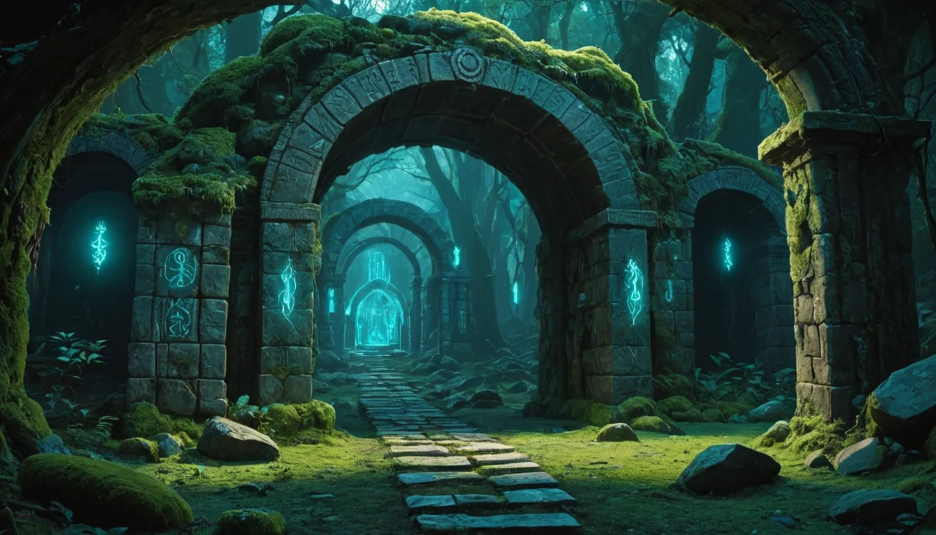 Ancient Rune Archive — AI generated image