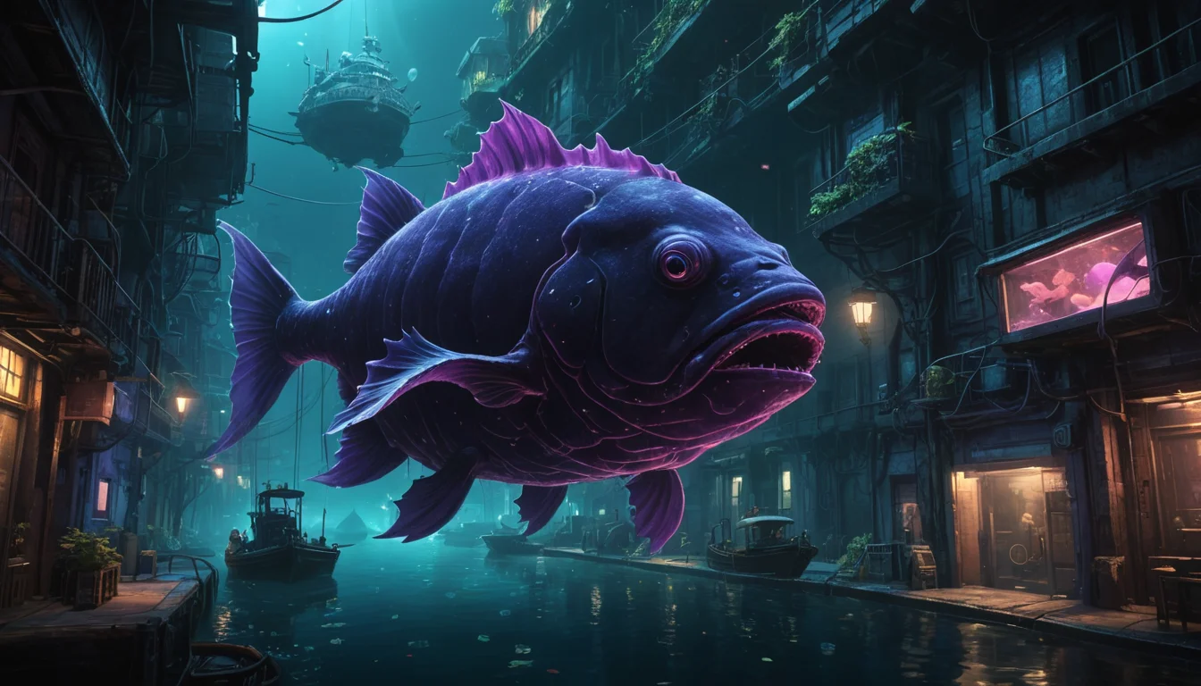 Abyssal Monarch City — AI generated image