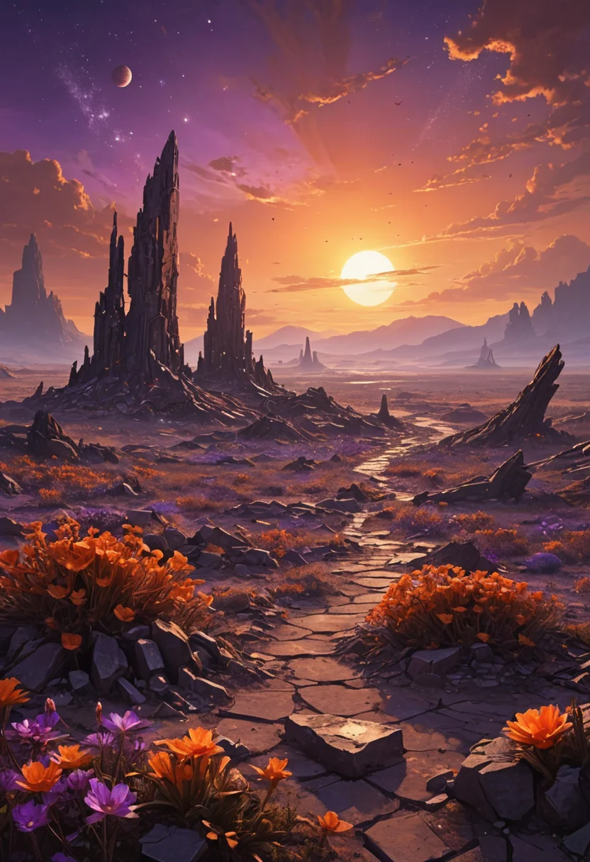 Astral Garden Ruin — AI generated image