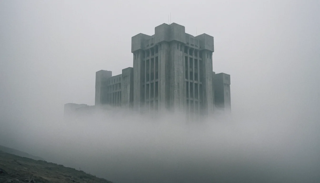 Atmospheric Mist Citadel — AI generated image