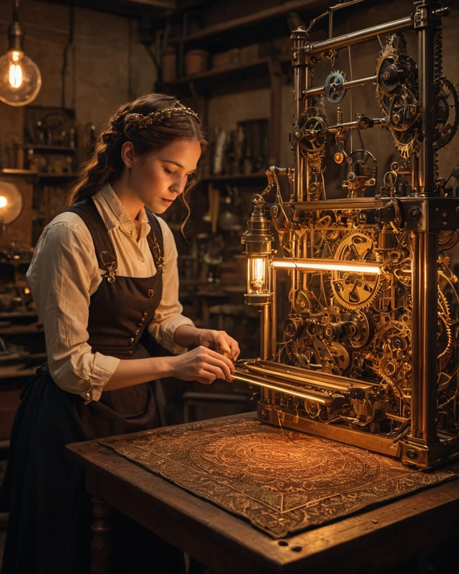 The Gilded Automaton — AI generated image