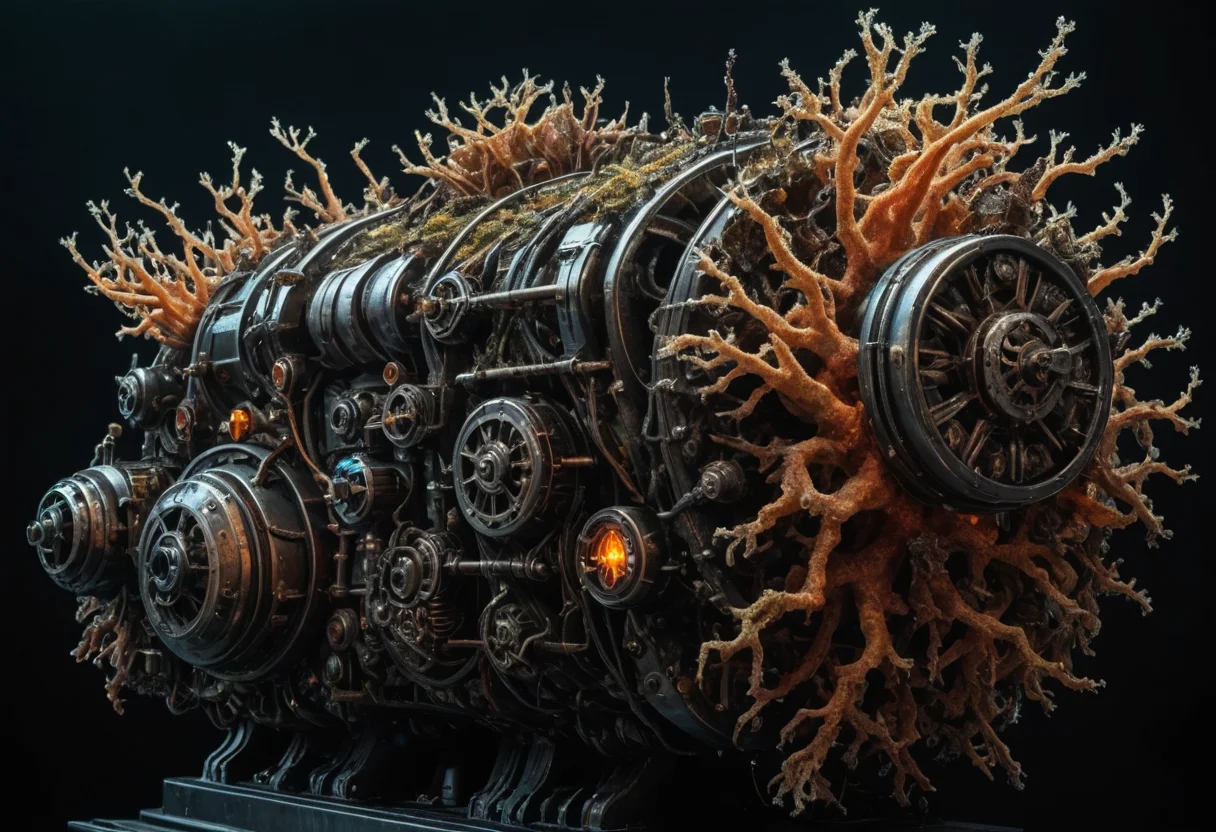 Bio-Engine Decay — AI generated image
