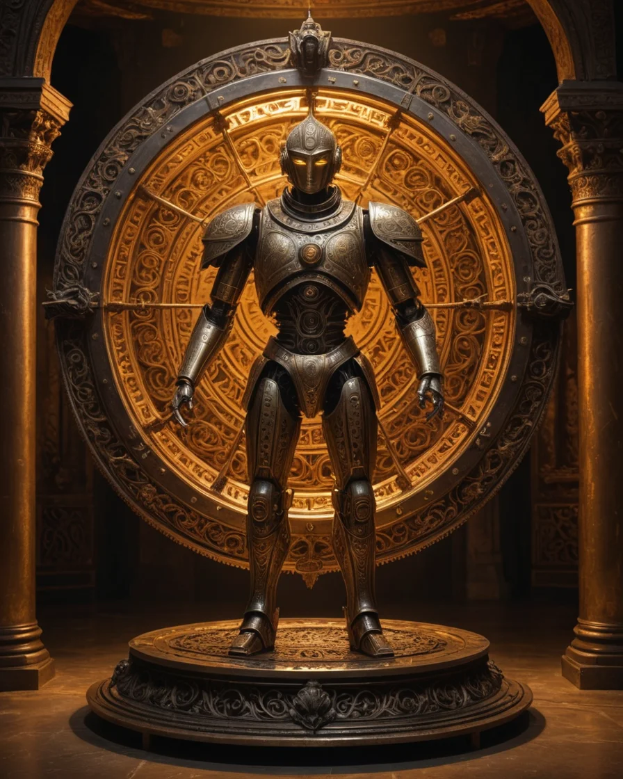 Brass Oracle Chamber — AI generated image