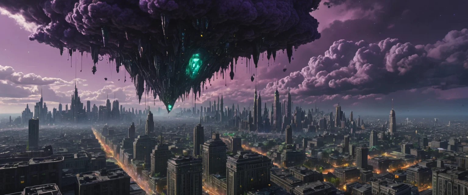 Chitin Sky-City — AI generated image