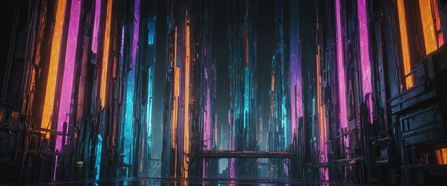 Chromatic Drip City — AI generated image