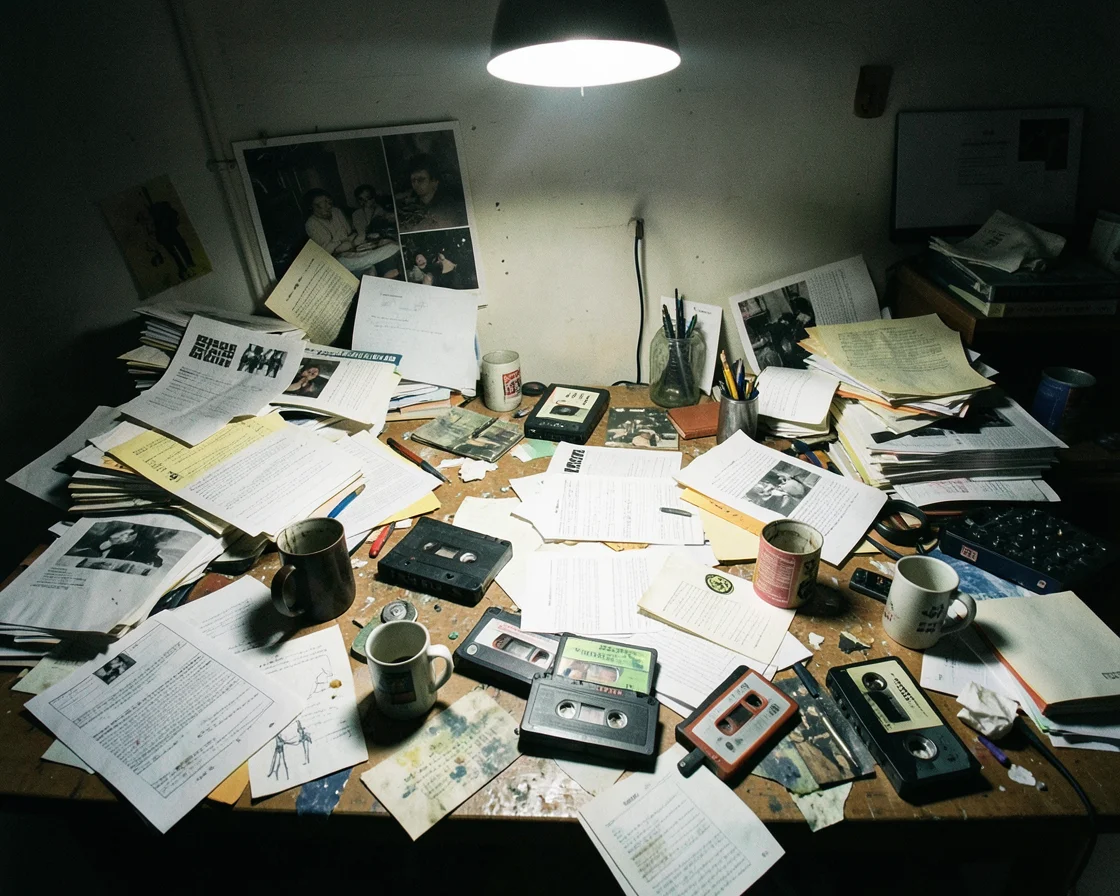 Messy Desk Vibe — AI generated image
