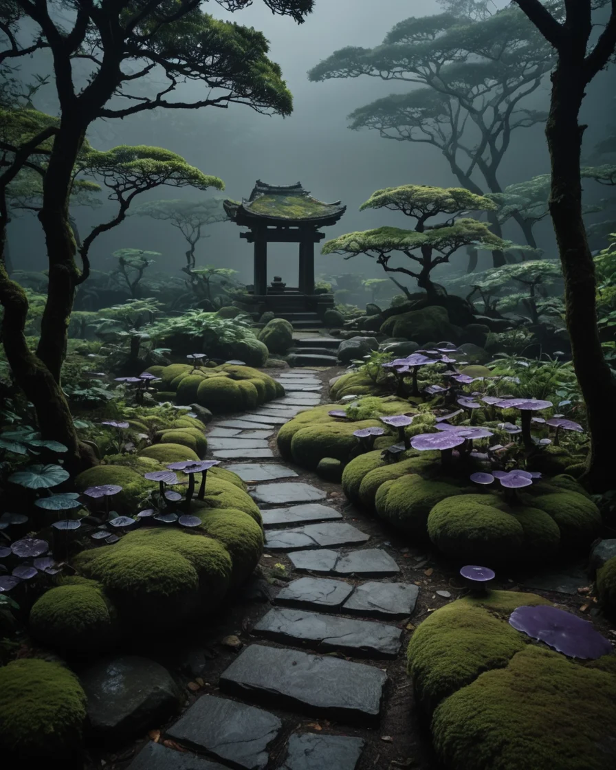 Corrupted Garden — AI generated image