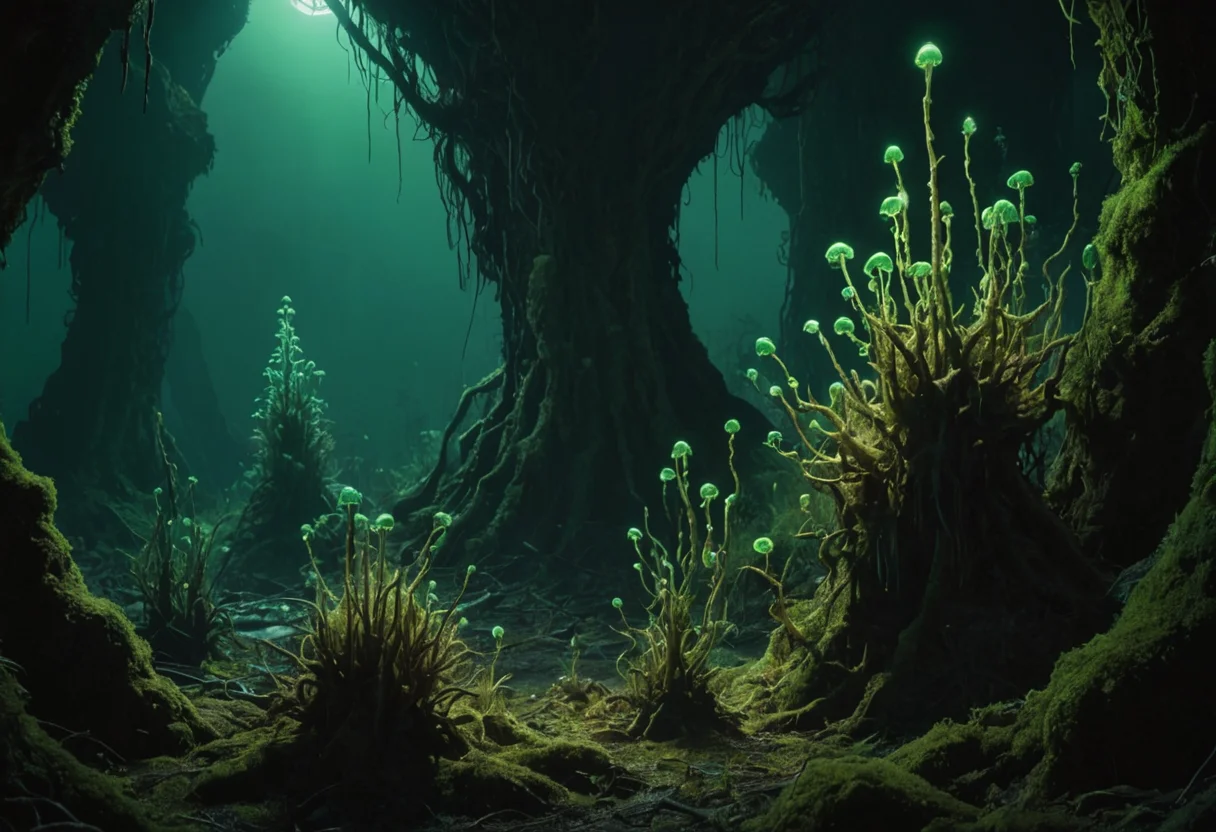Bio-Industrial Ruin — AI generated image
