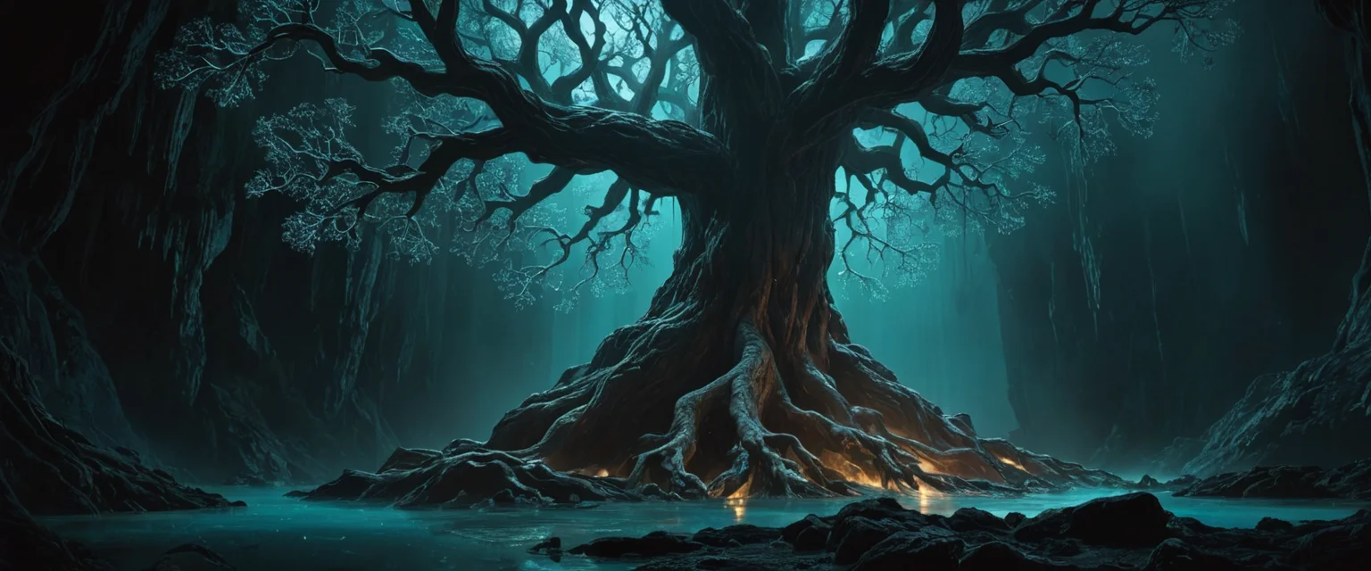 Cosmic Root Structure — AI generated image