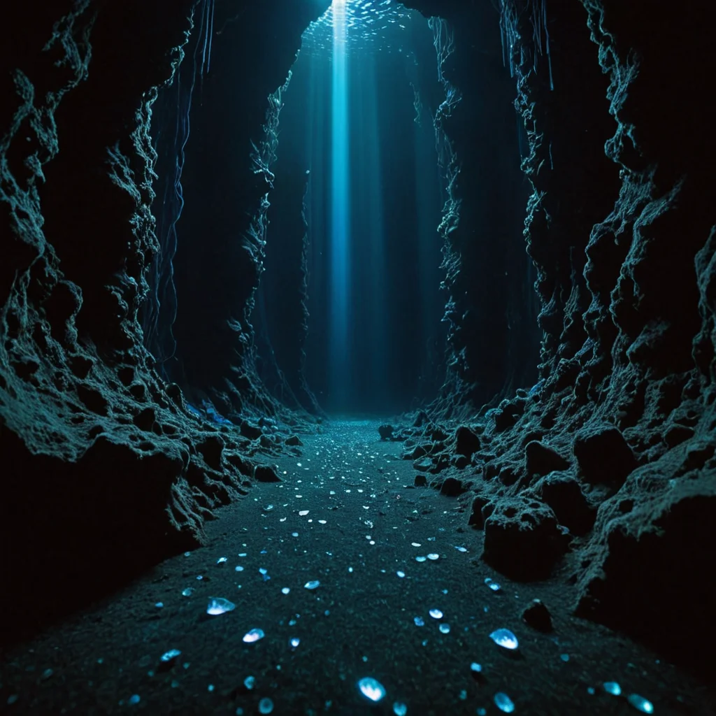 Crystal Trench Drift — AI generated image