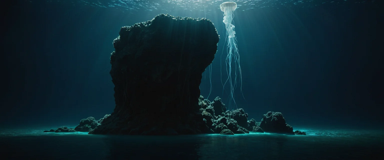 Crystalline Abyss Monolith — AI generated image