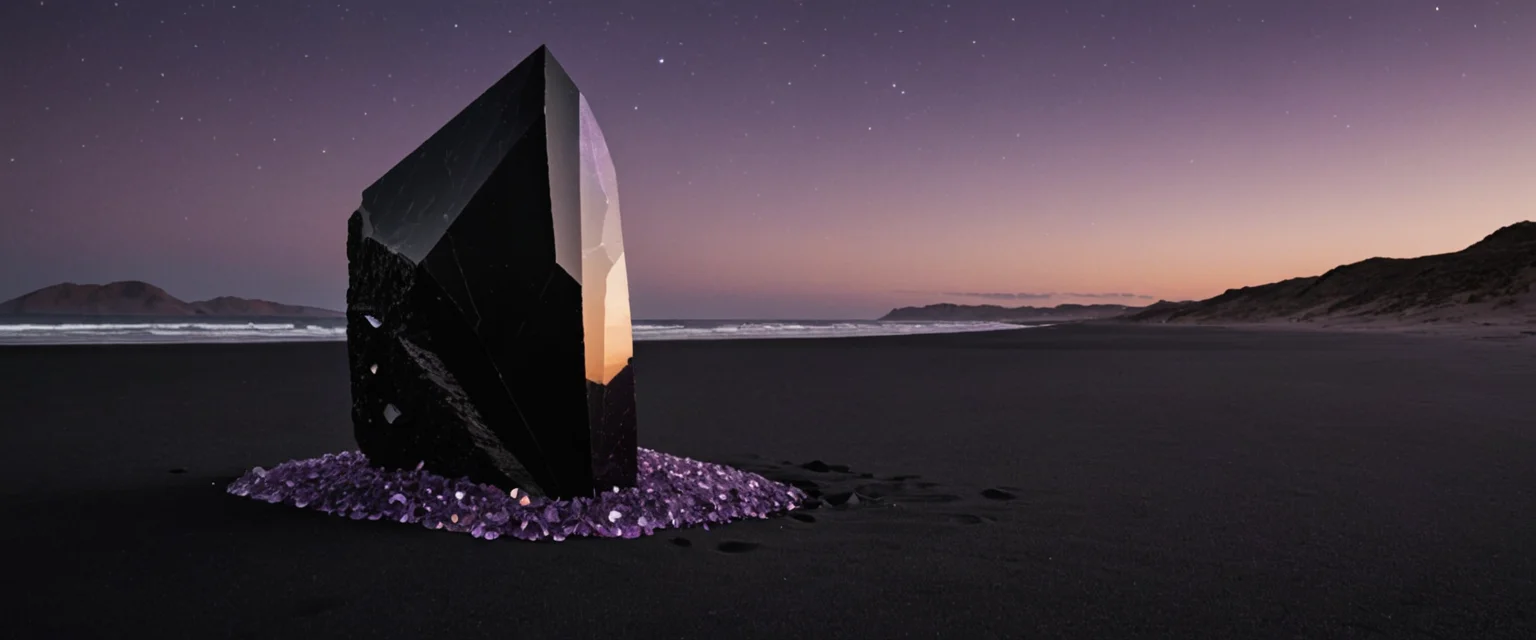 Void Crystalline Monolith — AI generated image