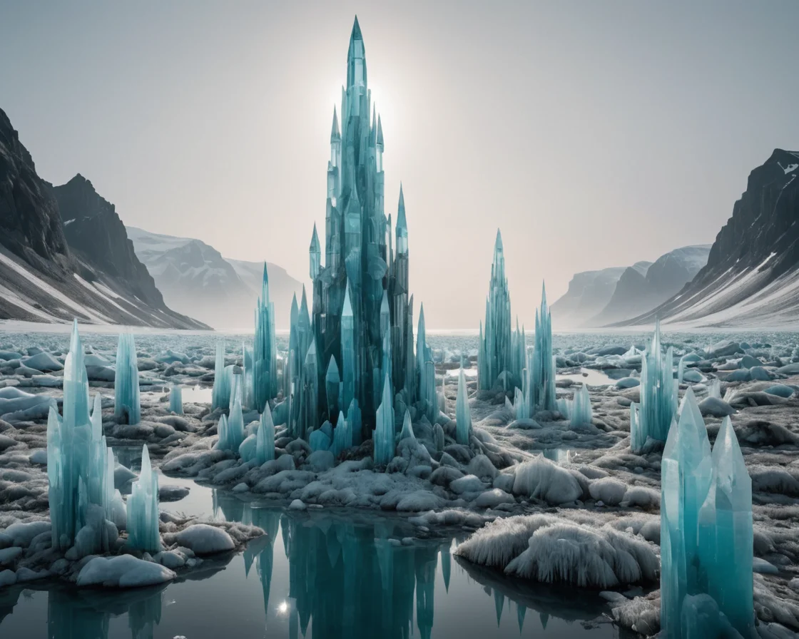 Crystalline Flora Tundra — AI generated image