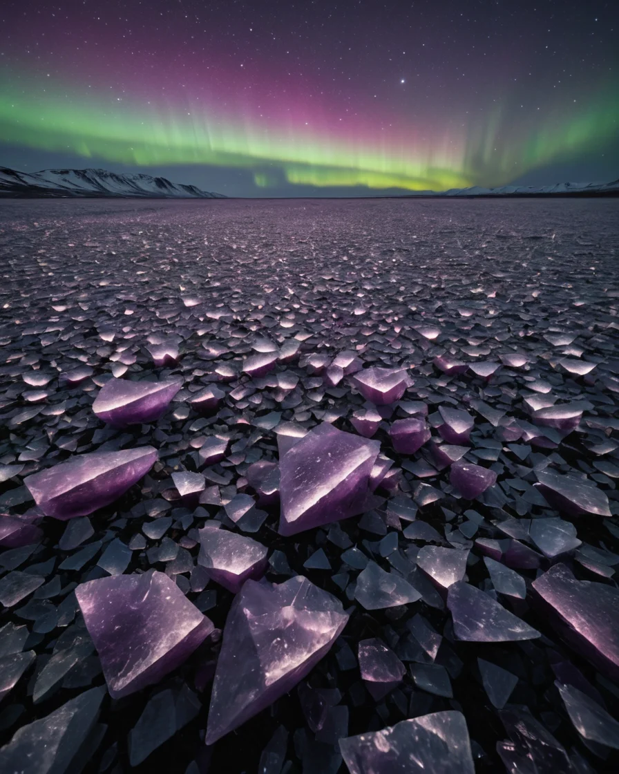 Crystalline Tundra Still — AI generated image