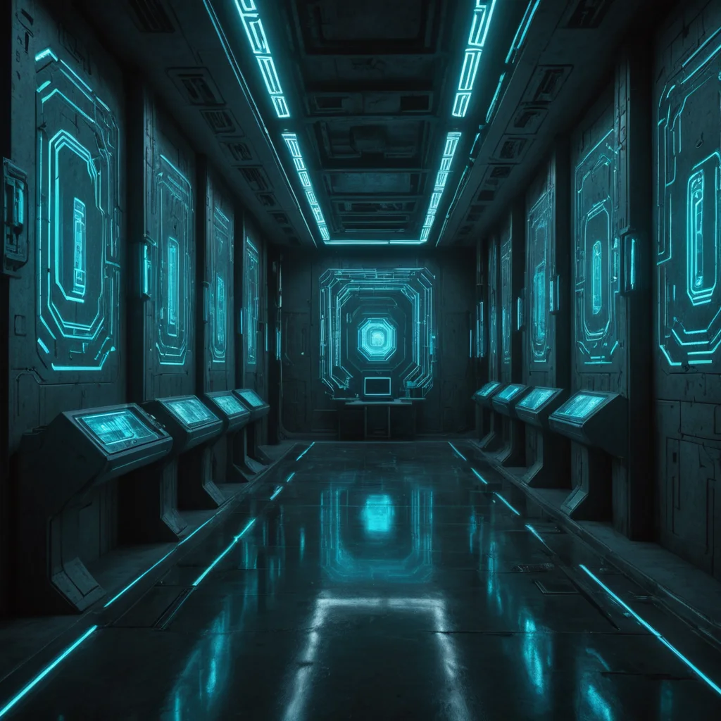 Neon Monolith — AI generated image