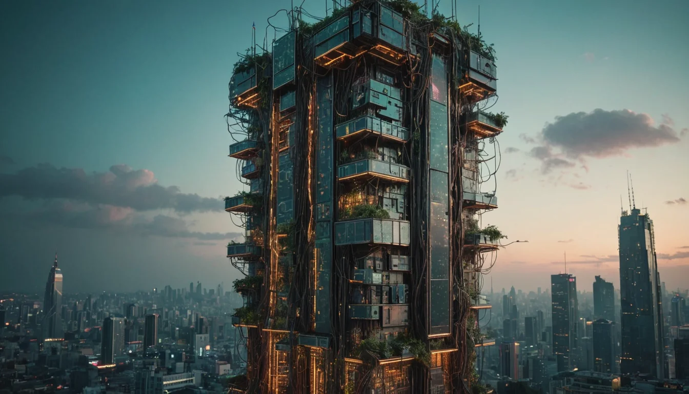 Silicon Growth Spire — AI generated image