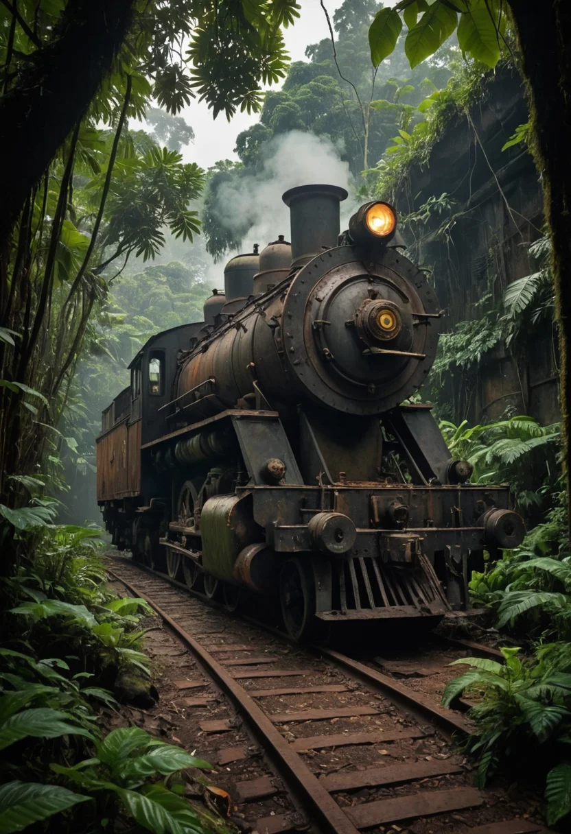 Rusted Engine Ruin — AI generated image