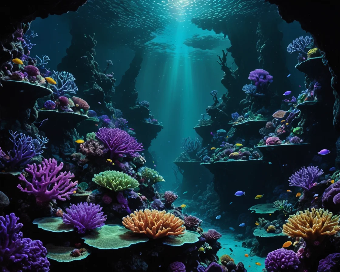 Deep-Sea Biolume — AI generated image