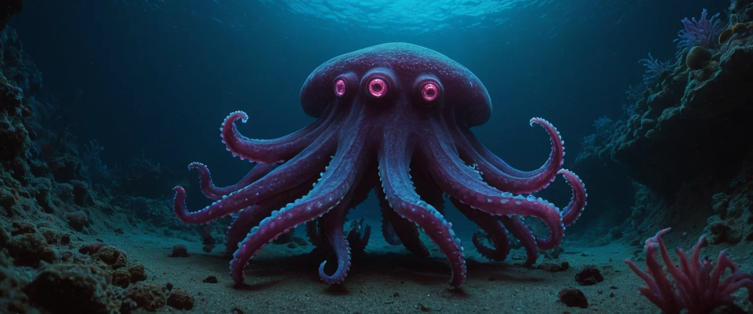 Deep-Sea Leviathan — AI generated image