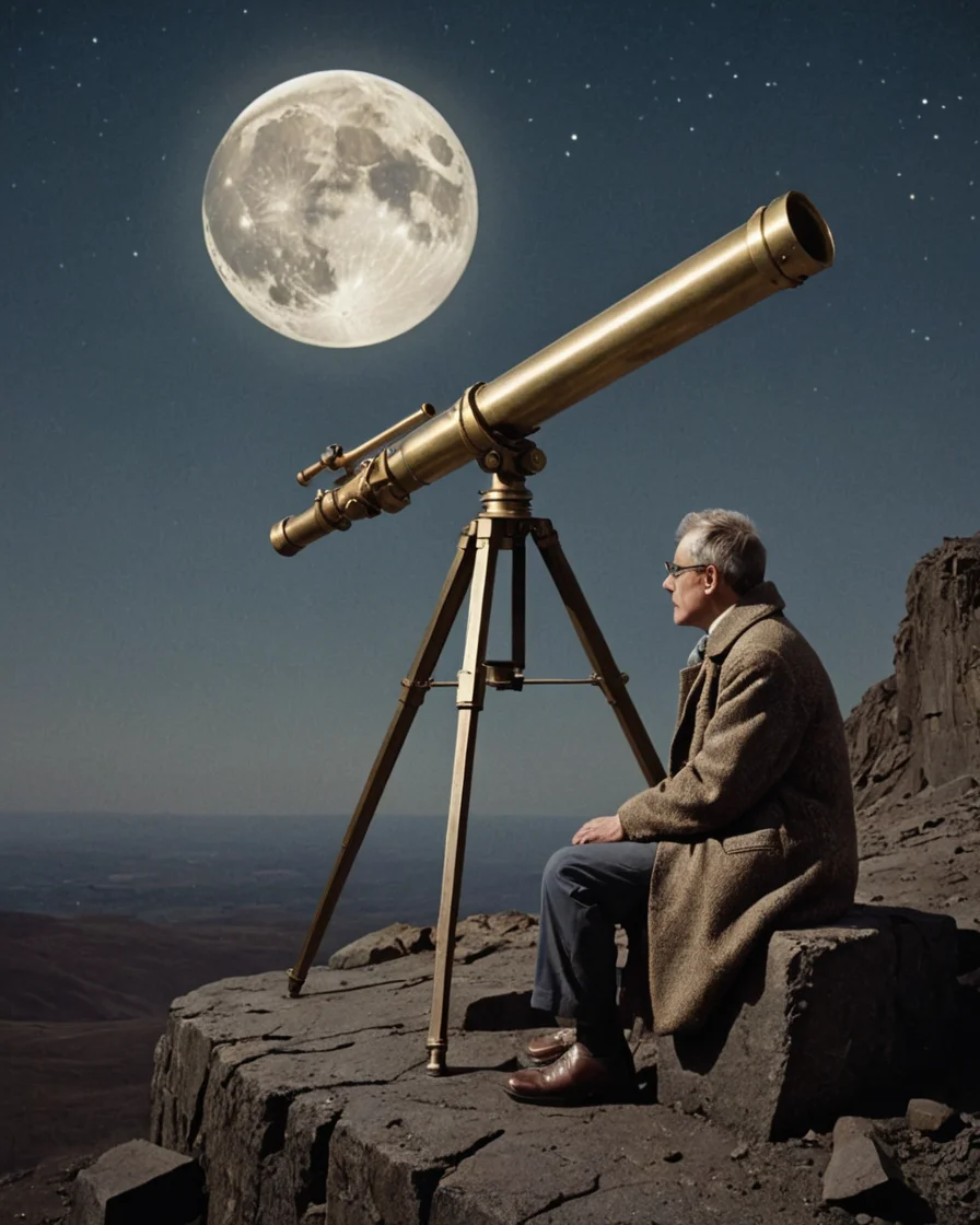 The Lunar Observer — AI generated image