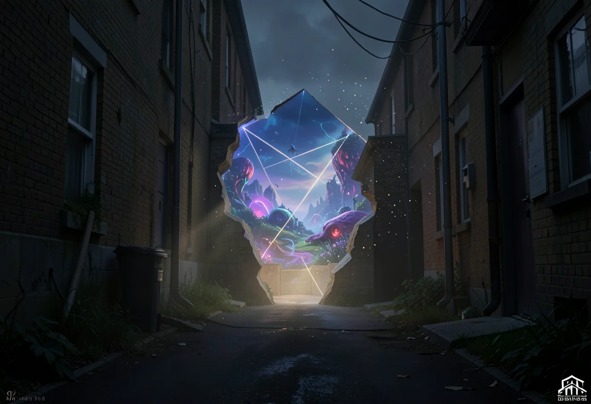 The Space Between — AI generated image