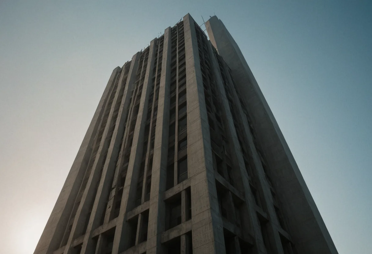 Dystopian Spire — AI generated image