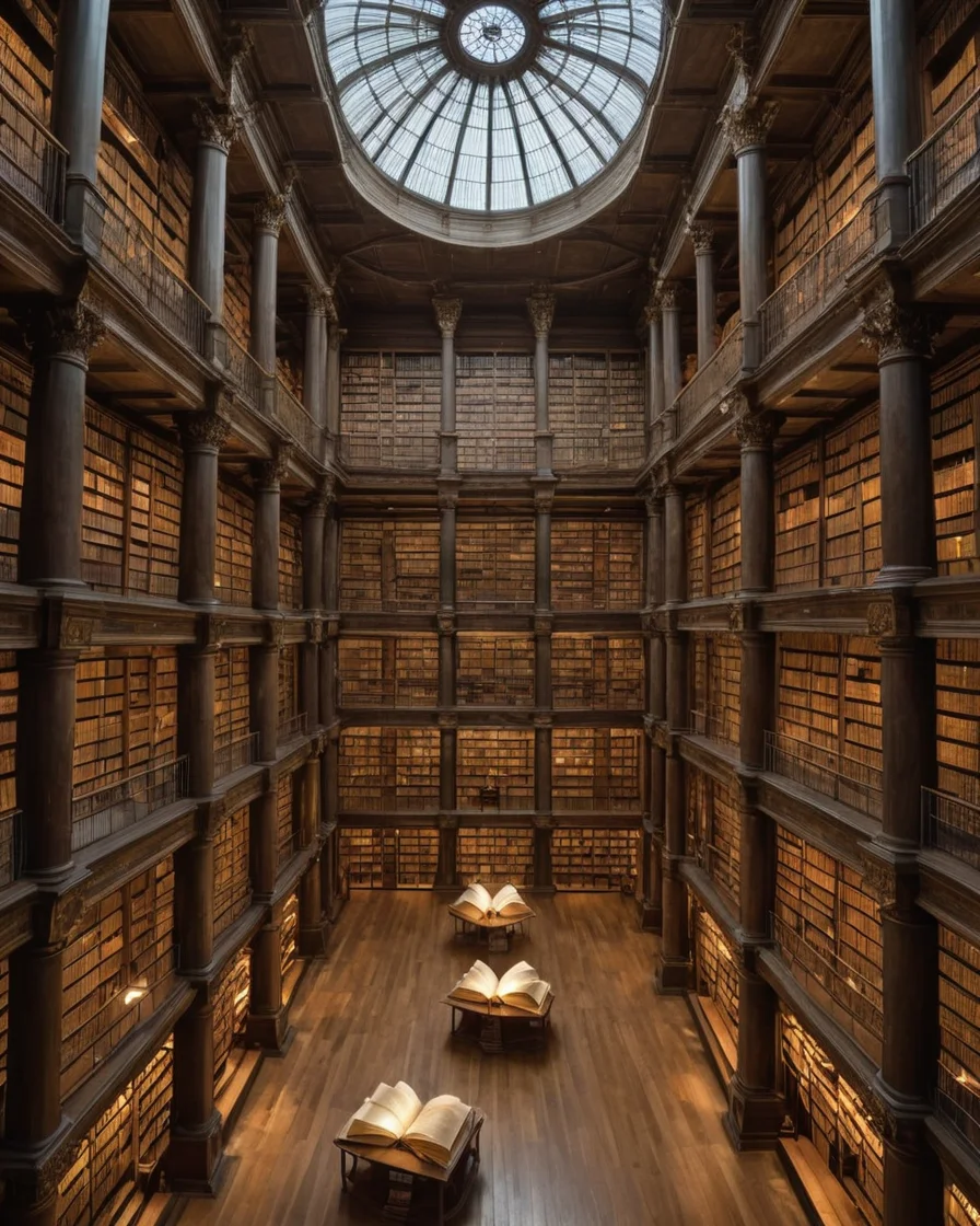 Atrium of Pages — AI generated image