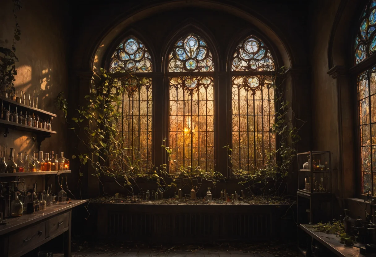 Forgotten Alchemy Laboratory — AI generated image