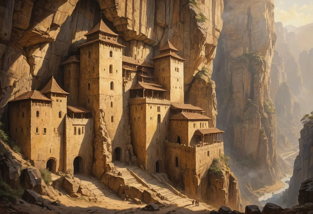 Forgotten Ink Monastery — AI generated image