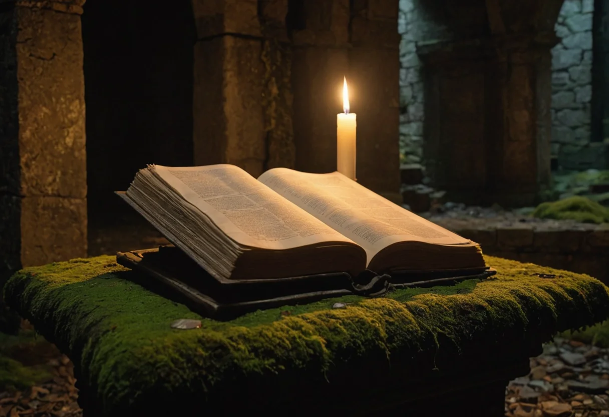 Forgotten Scroll Tome — AI generated image