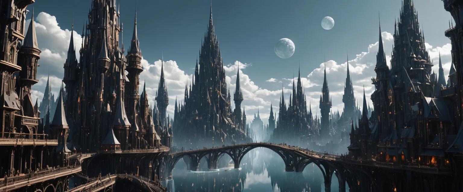 Impossible Glass Metropolis — AI generated image