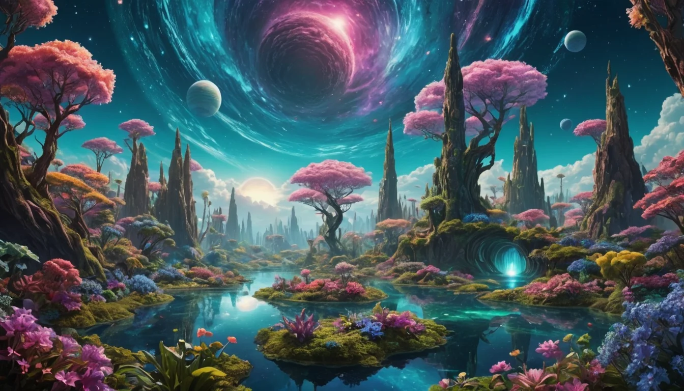 Gas Giant Garden — AI generated image