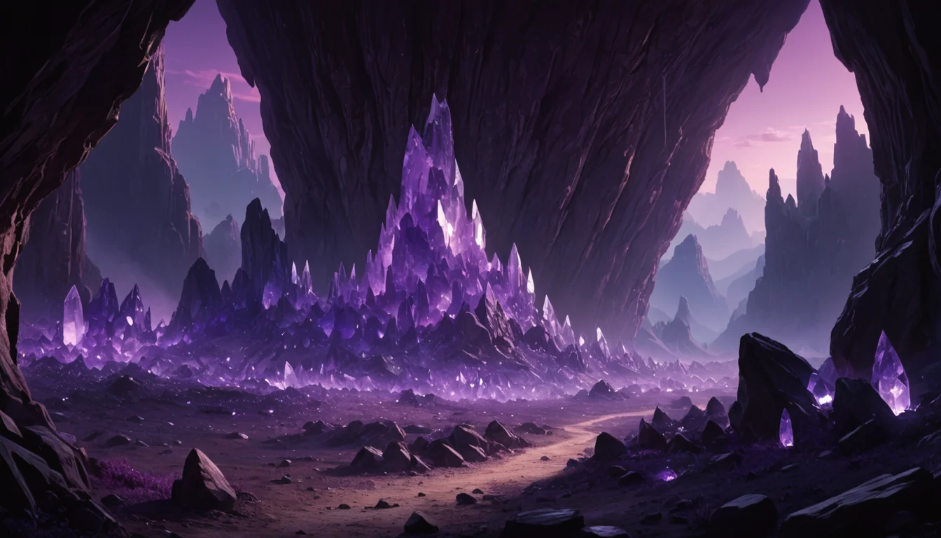 Geode Abyss Landscape — AI generated image