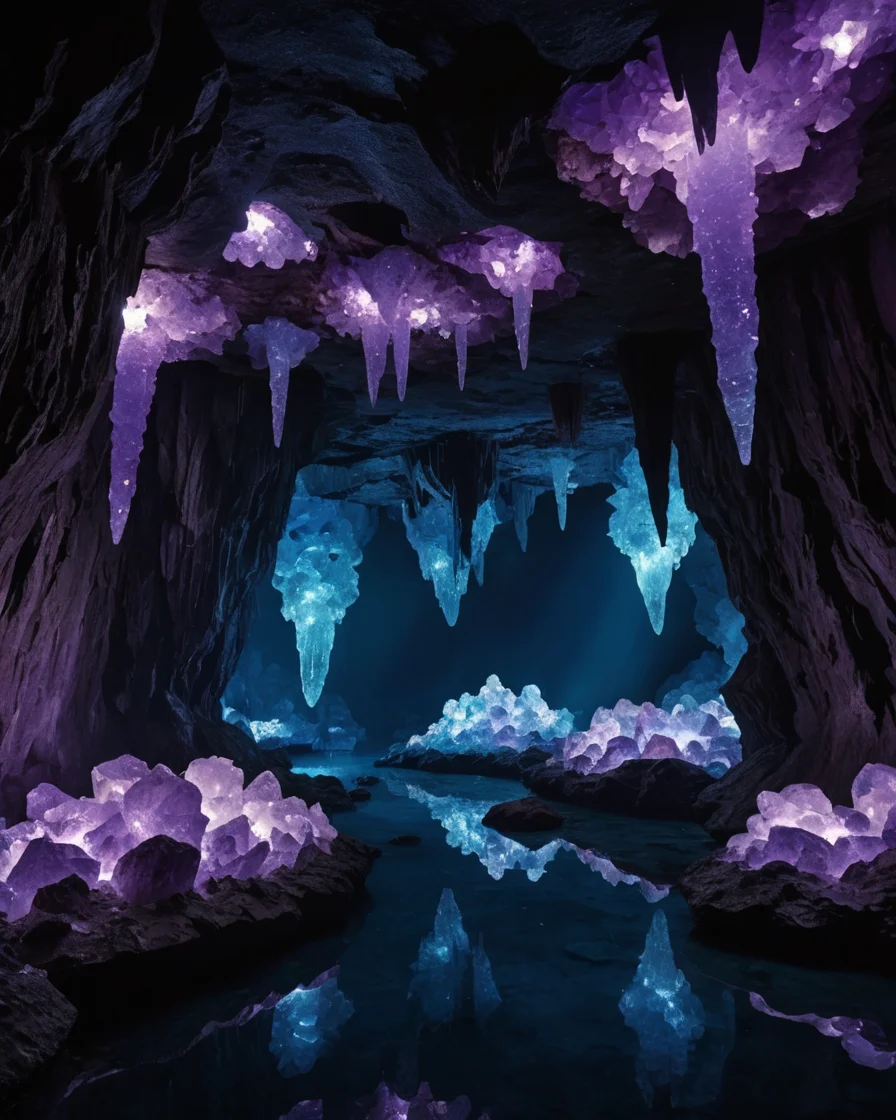 Geode Abyss (photography) — AI generated image