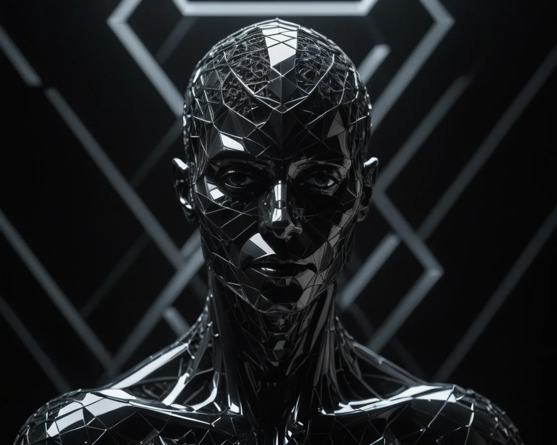 Fractal Mirror Face — AI generated image