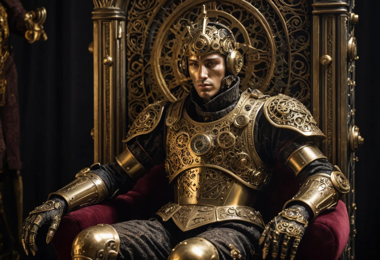 Clockwork King — AI generated image