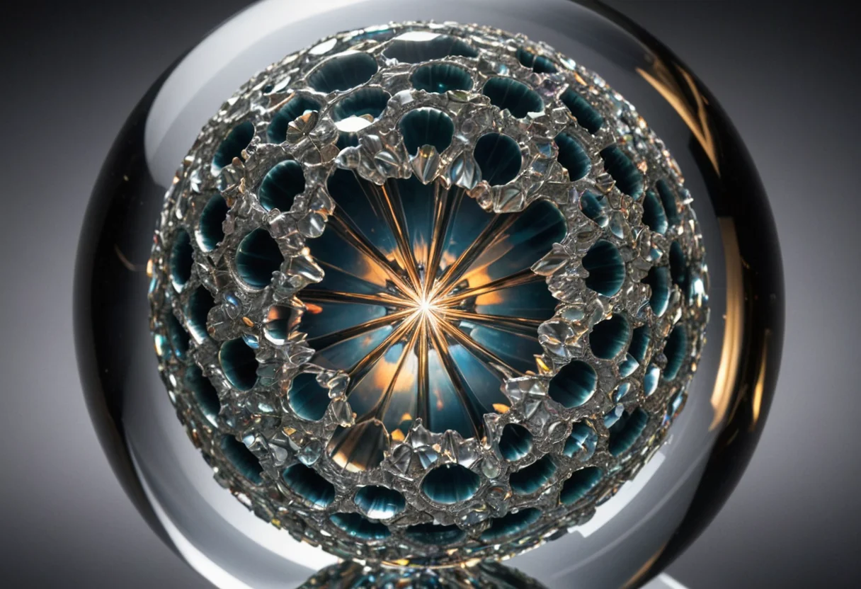 Impossible Crystal Macro — AI generated image