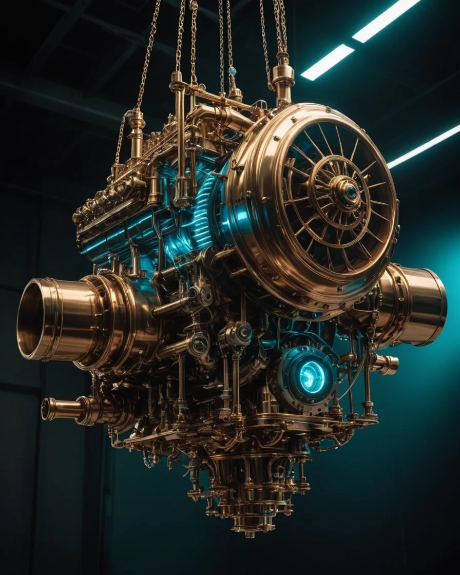 Impossible Gravity Engine — AI generated image