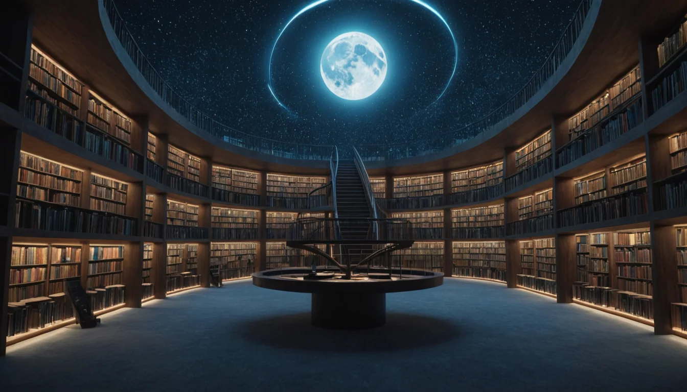 Impossible Library — AI generated image