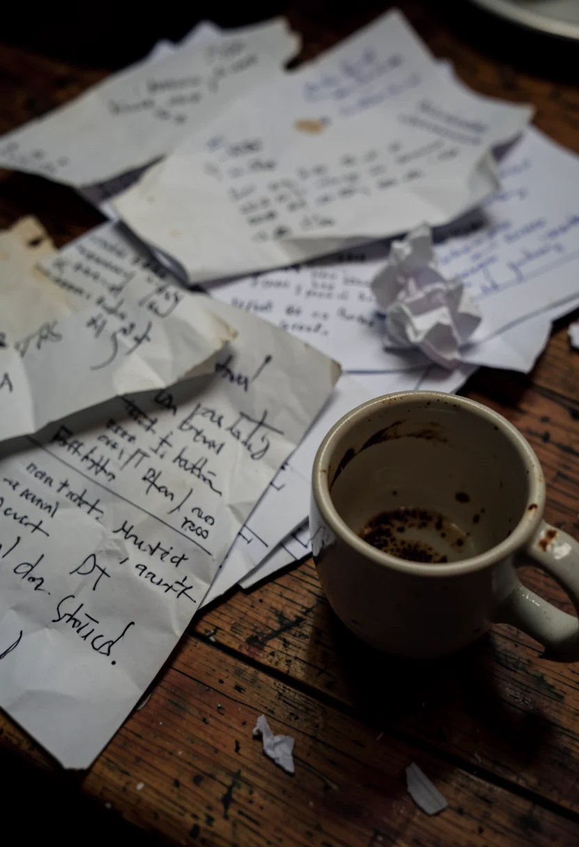 The Desk Chaos — AI generated image