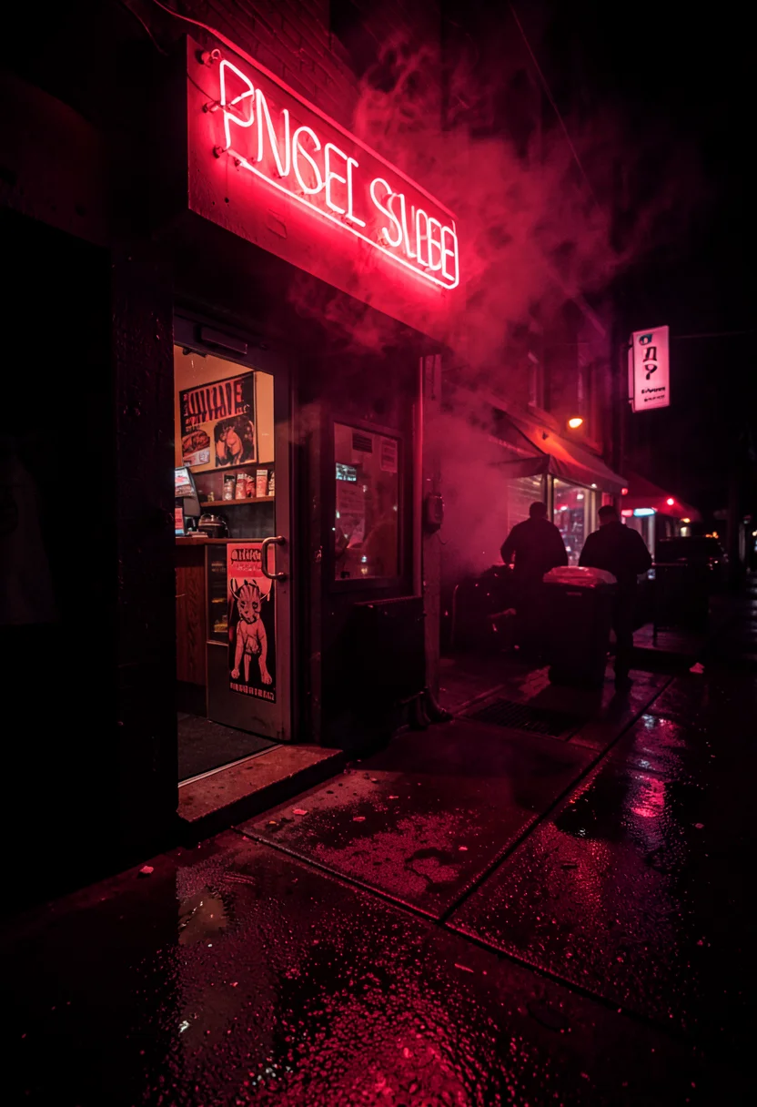 Late Night Glow — AI generated image