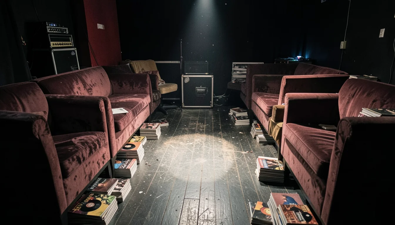 Backstage Lounge — AI generated image