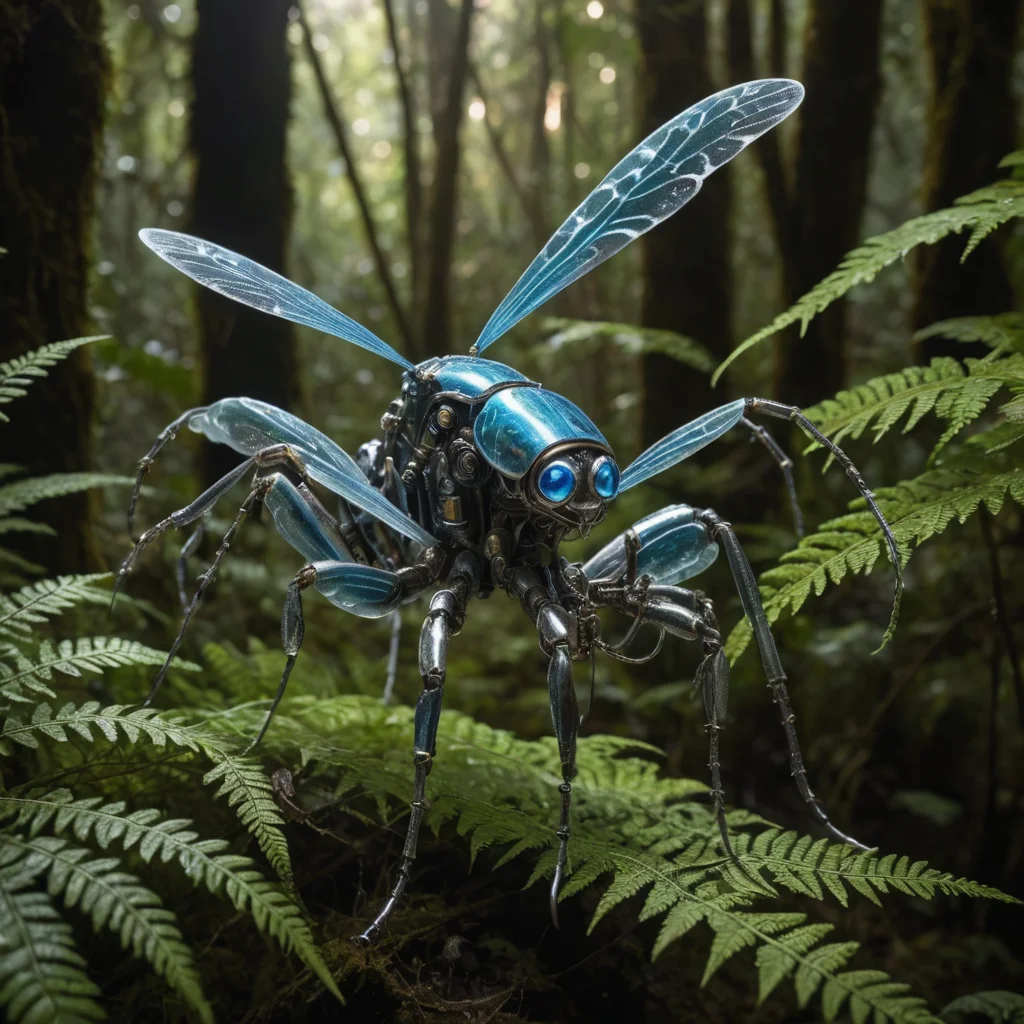 Mechanical Bloom — AI generated image