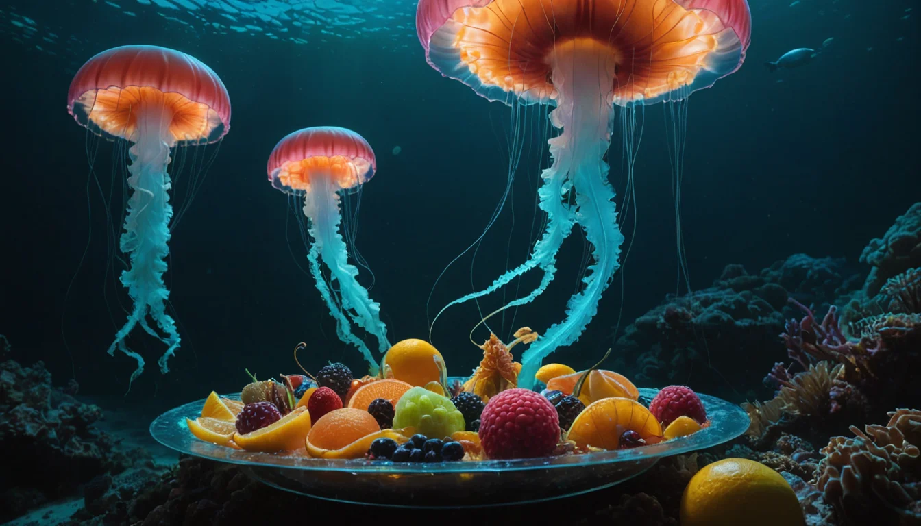 Jellyfish Banquet — AI generated image