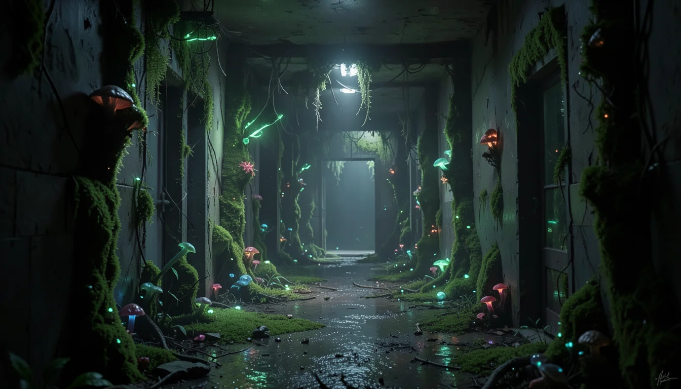 Overgrown Liminal — AI generated image