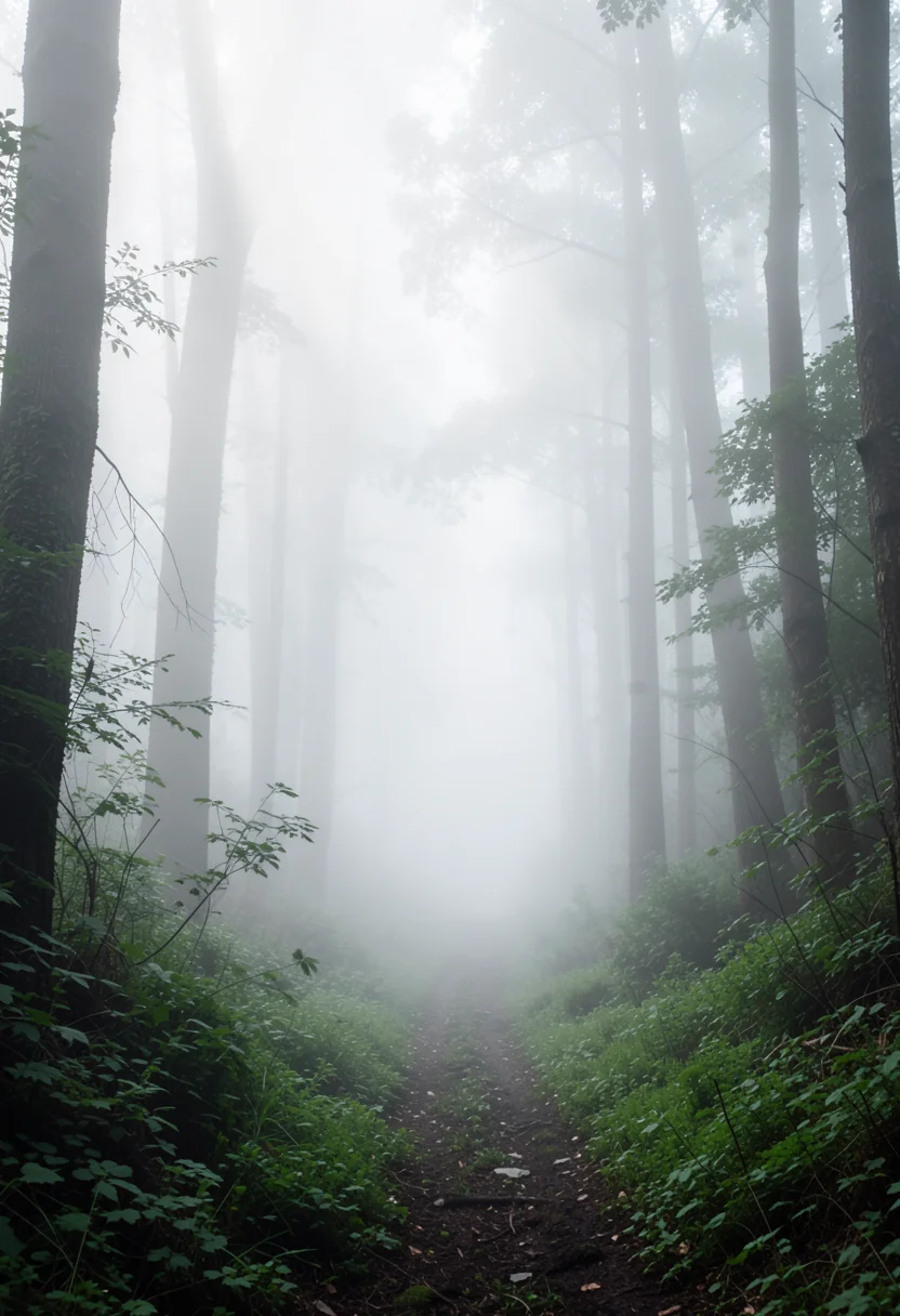 Liminal Forest Mist — AI generated image